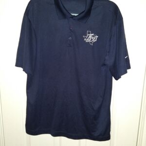 Nike Golf Dri-Fit Blue Short Sleeve Polo Shirt Men's sz Medium